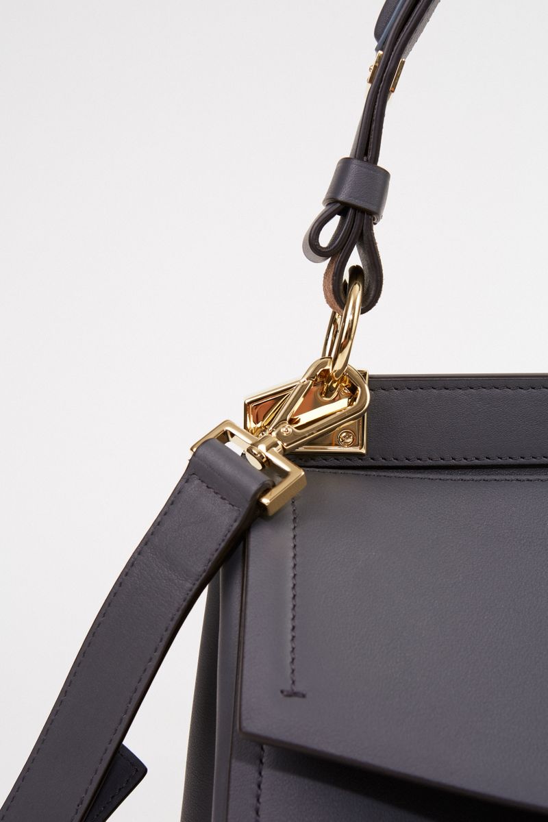 Tasche 'Mystic Small' mit Double G Logo Grau