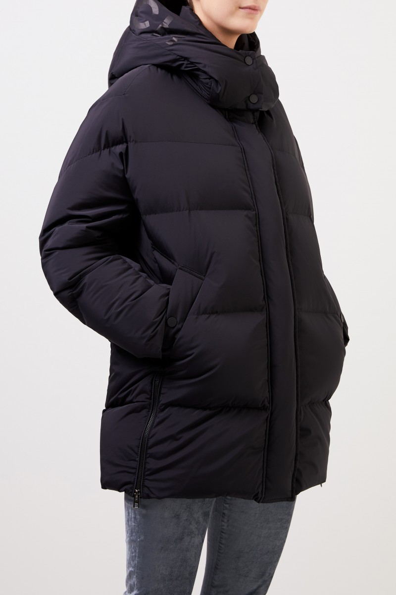 Woolrich Daunenjacke 'Aurora' mit Kapuze Schwarz
