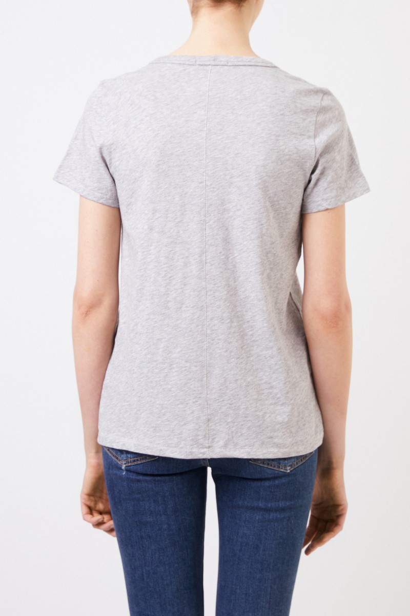 Rag&Bone Baumwoll-Shirt 'The Vee' Grau
