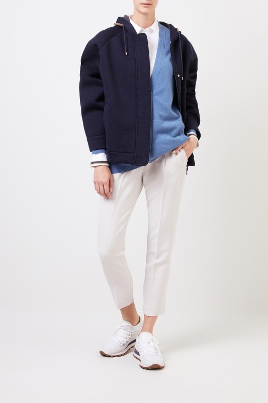 Brunello Cucinelli Cashmere Cardigan Blau