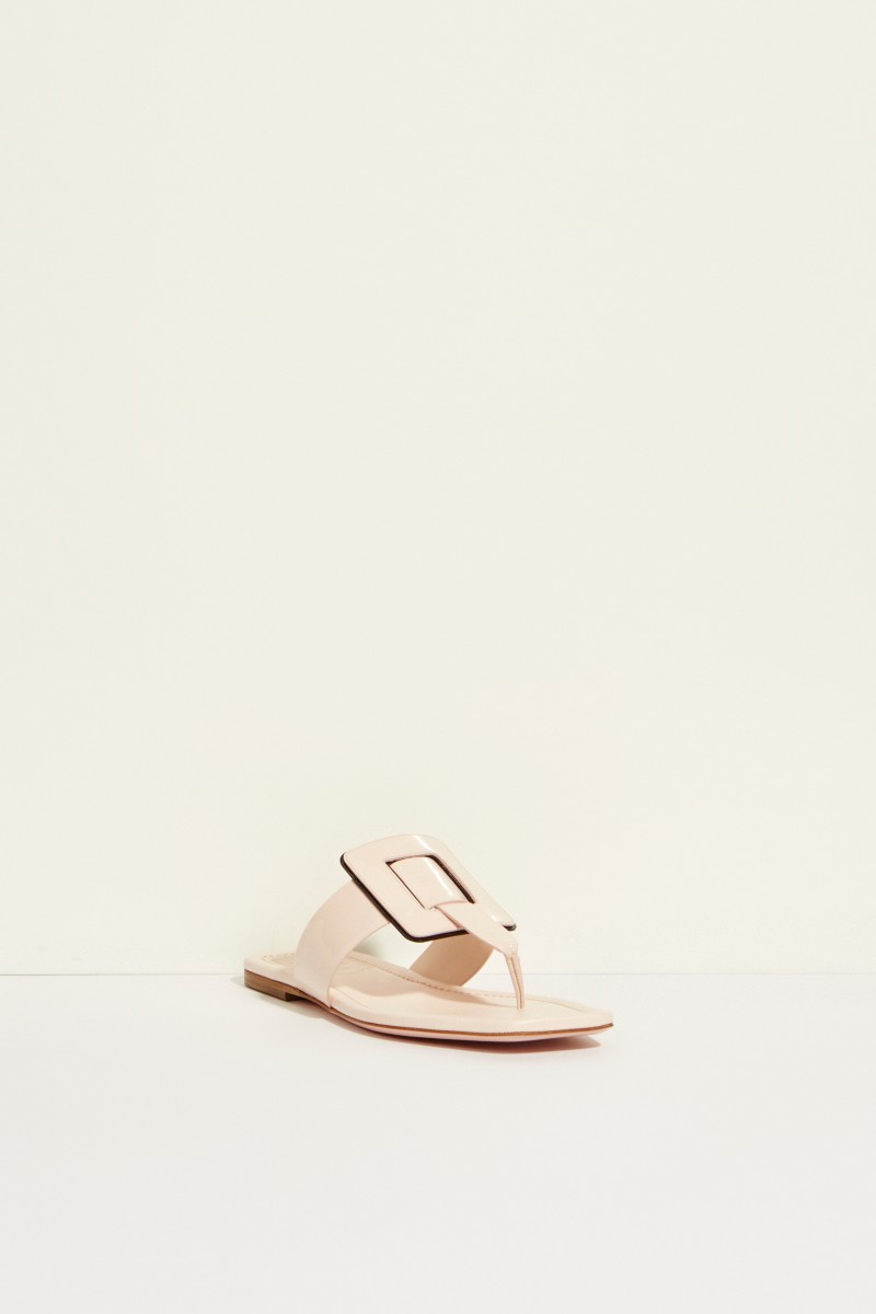 Lackleder-Sandale 'Viv Sellier Thong' Rosé