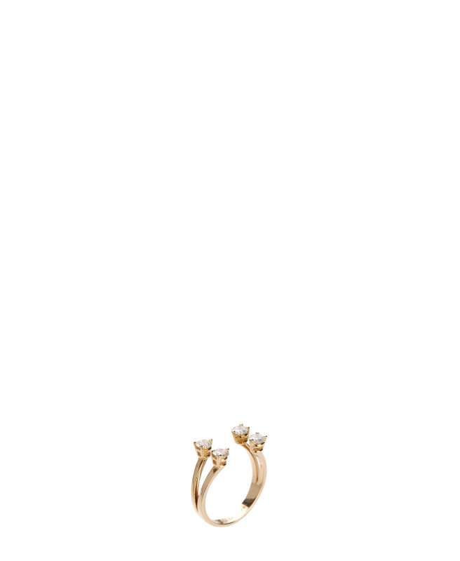 Delfina Delettrez Ring 'Dots' mit Diamanten und Gold