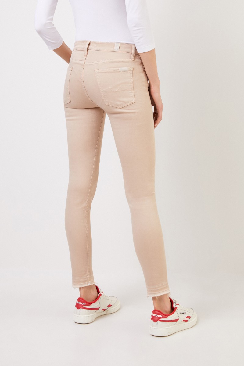 Skinny Jeans 'Skinny Cropoped' Beige