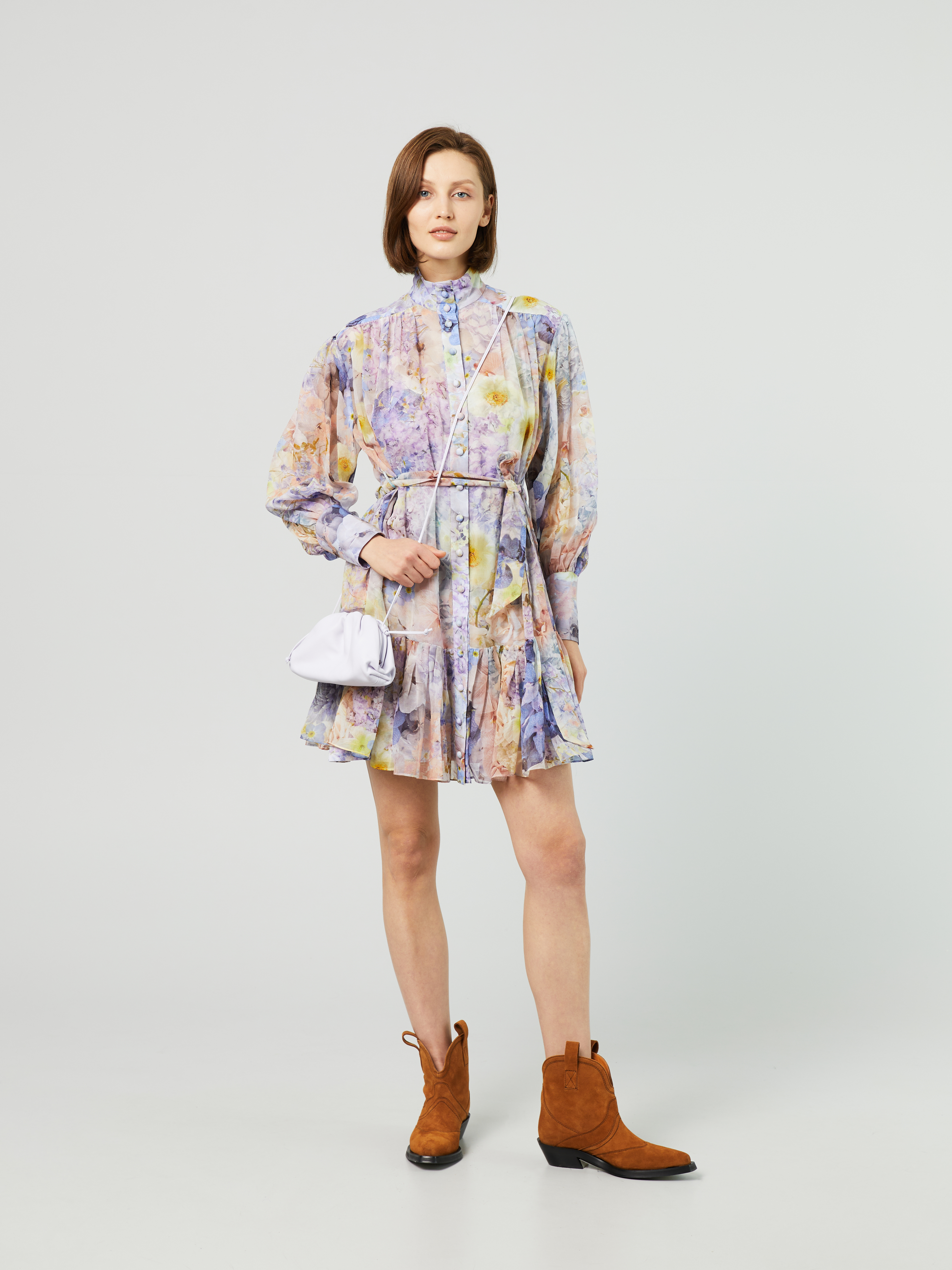 zimmermann lantern mini dress