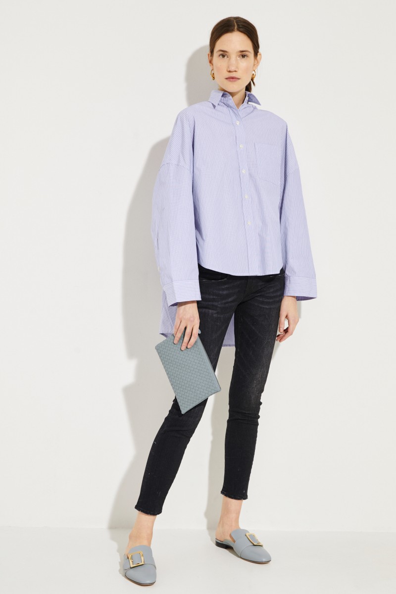Geflochtene Clutch 'Poach' Blau