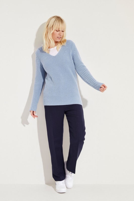 Cashmere-Pullover 'Madita' Blau