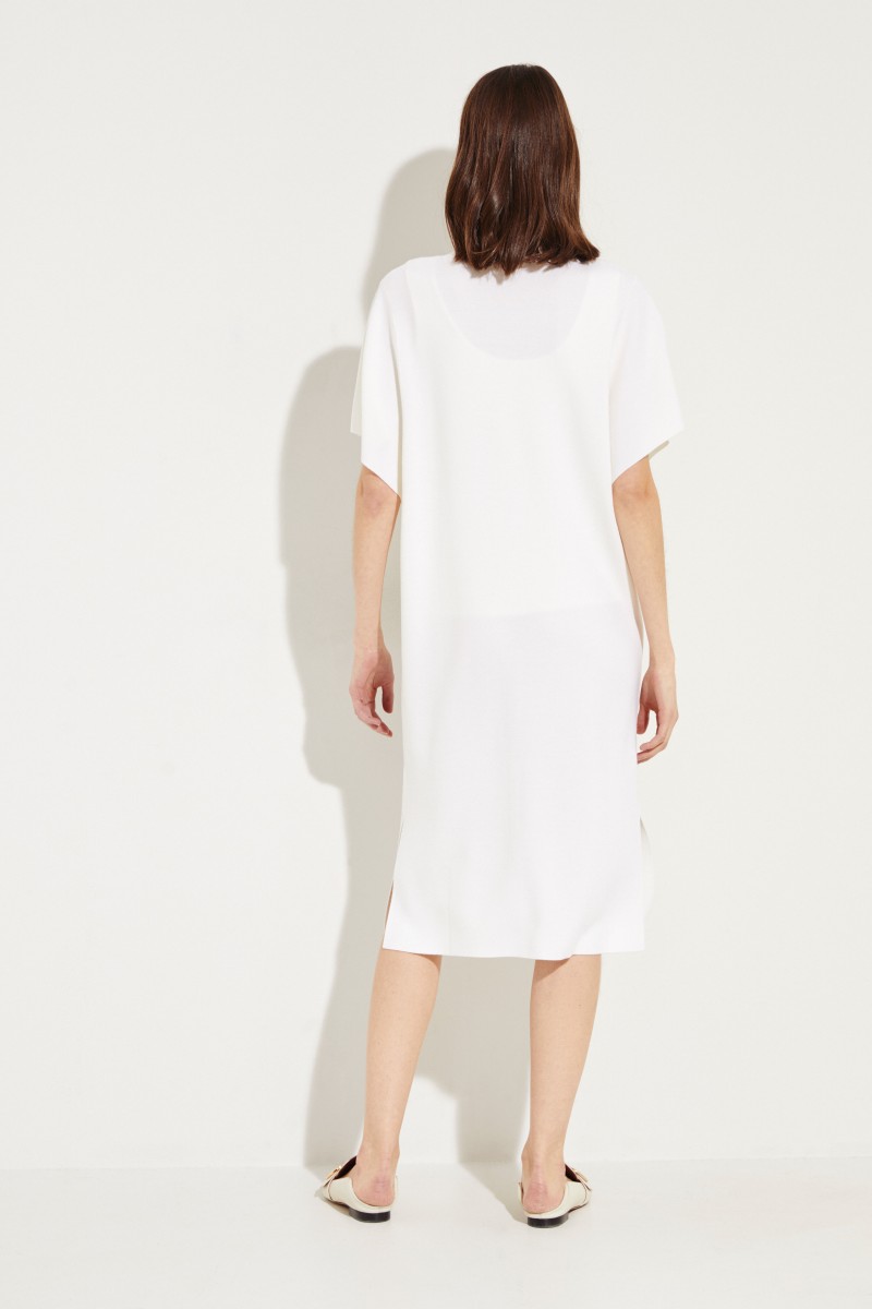 Woll-Kleid Crèmeweiß