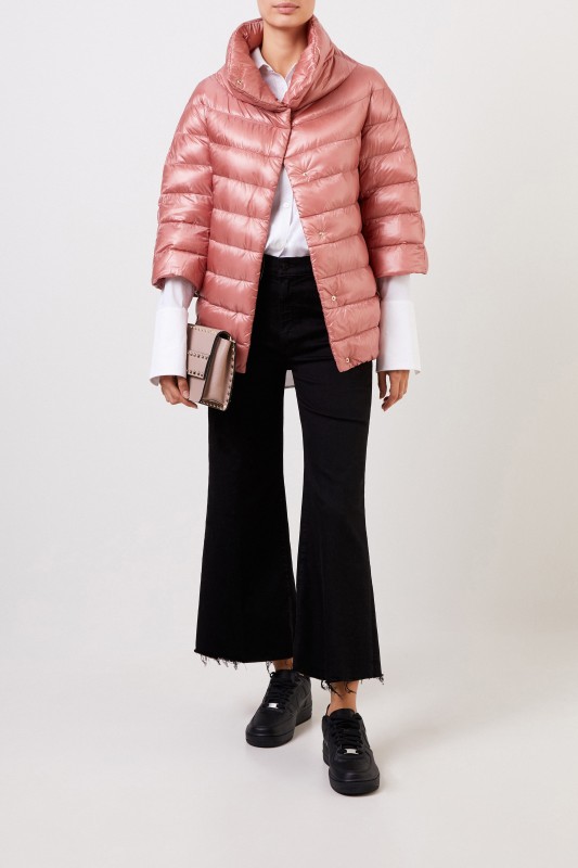 Herno Daunenjacke mit Stehkragen Rosé