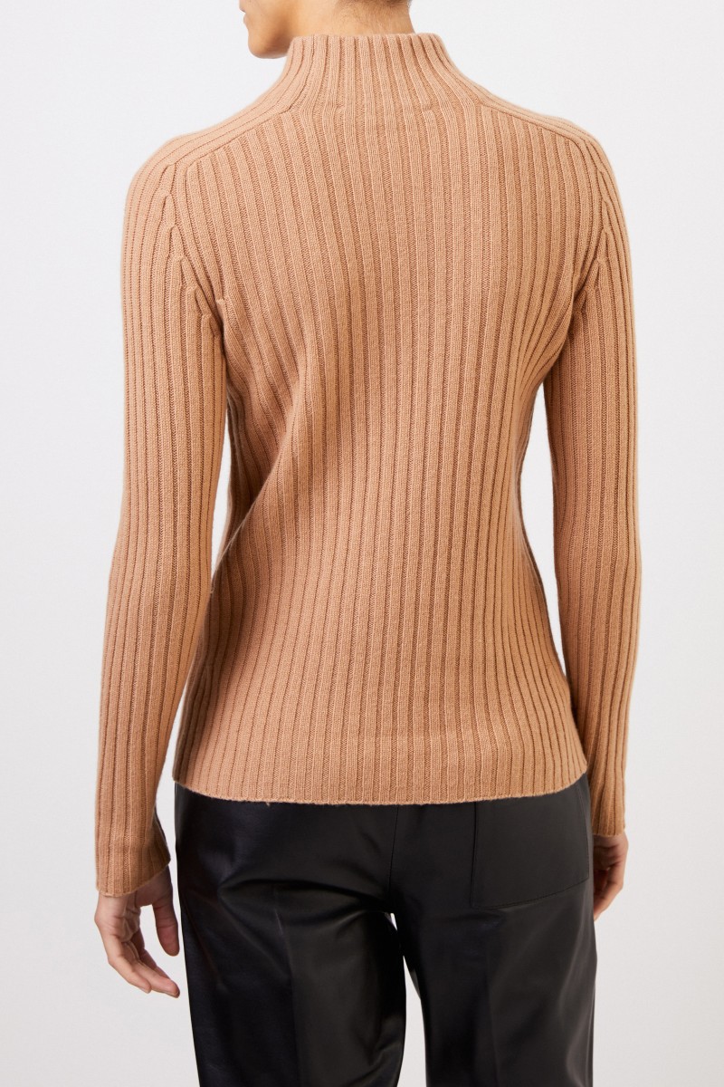 Rippstrick Cashmere-Pullover 'Ciela' Camel