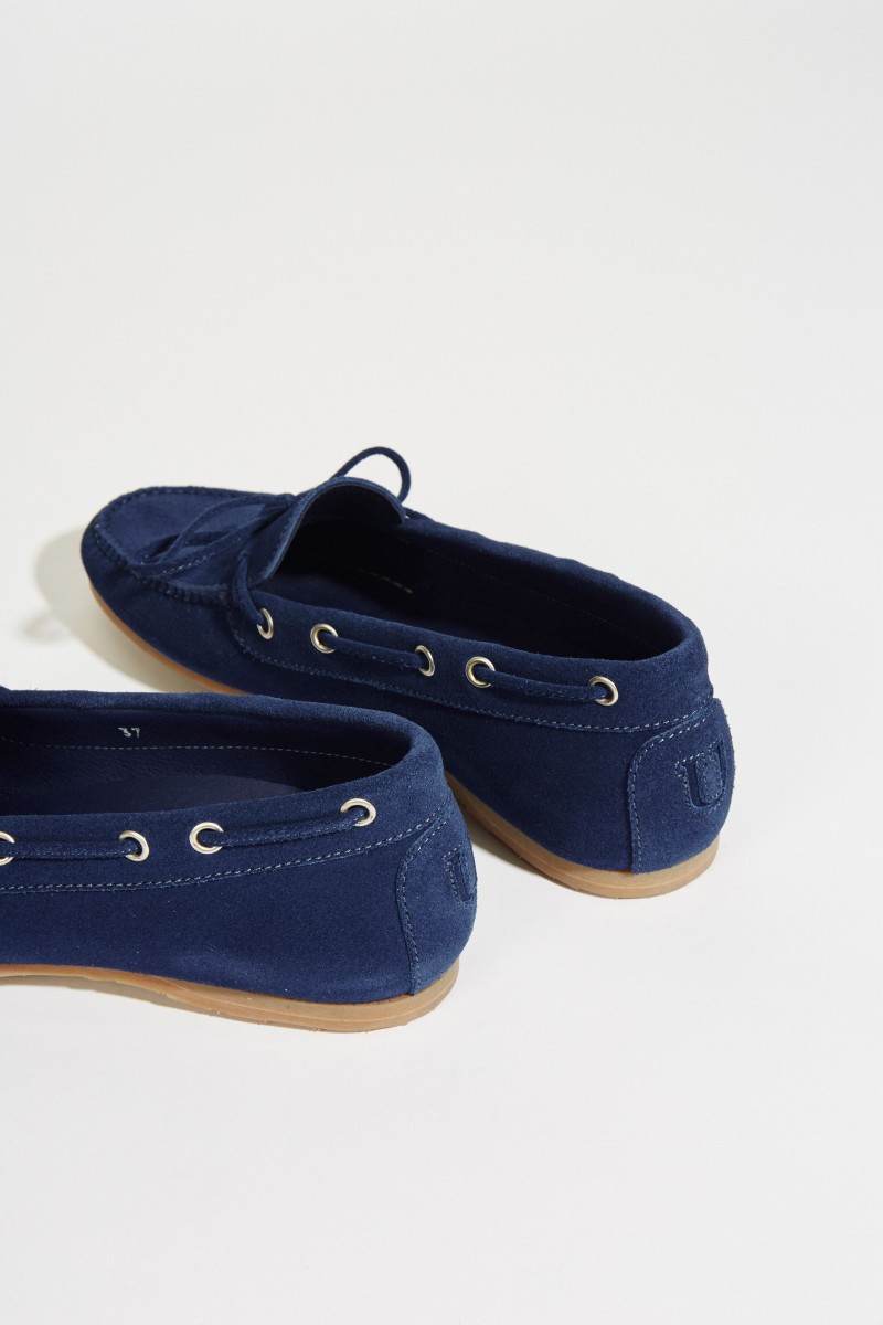 Mokassin mit Schleife Blau