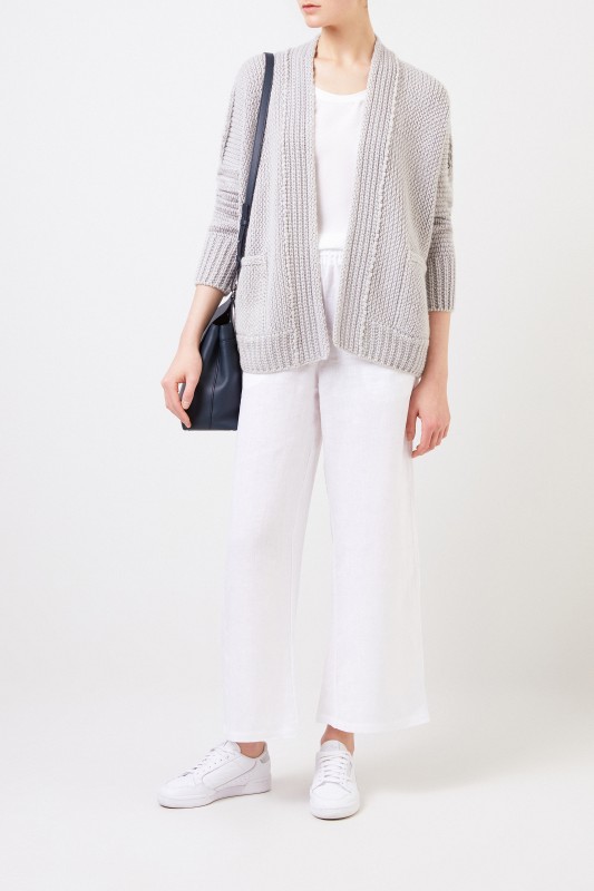 Iris von Arnim Cashmere-Cardigan 'Falina' Grau