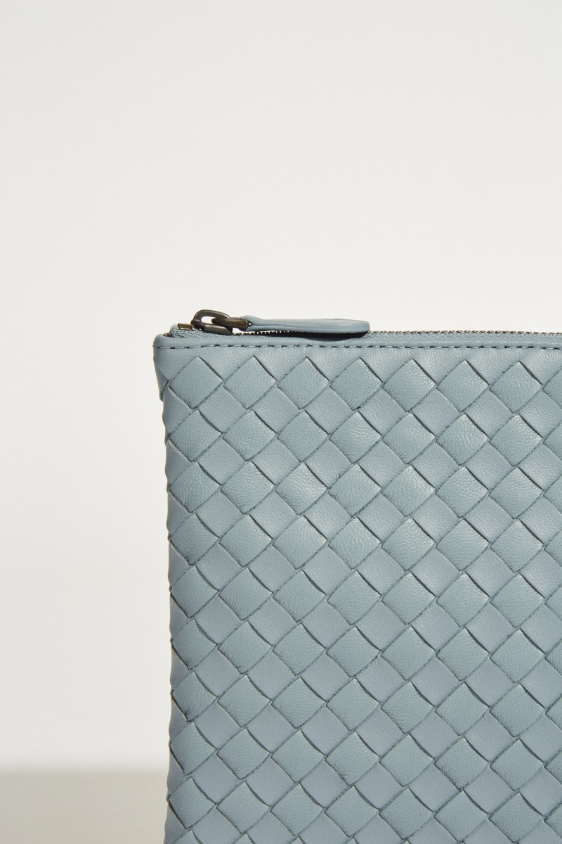 Geflochtene Clutch 'Poach' Blau