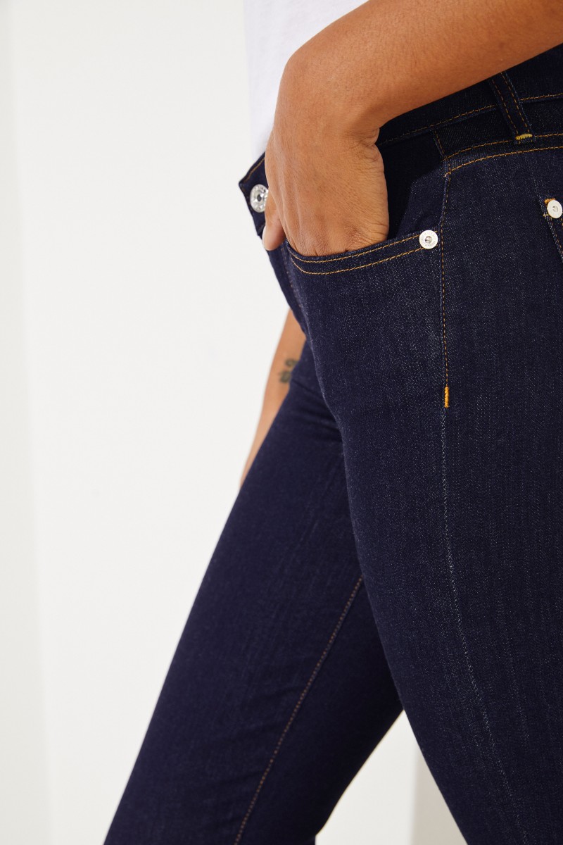 Skinny Jeans 'The Skinny Crop' Blau