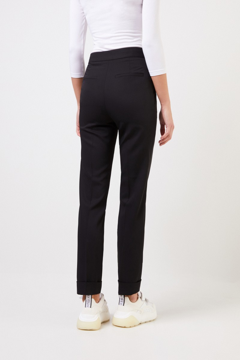 Stella McCartney Woll-Hose 'Emery' Schwarz