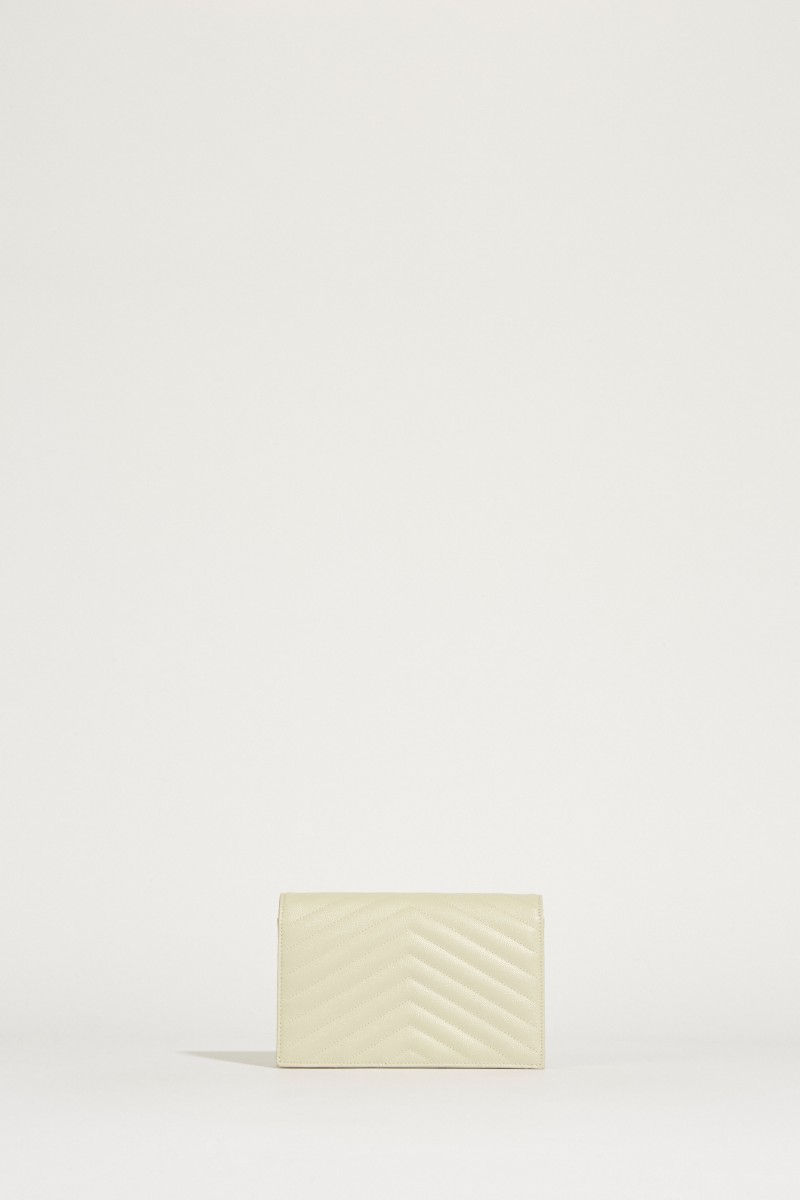 Umhängetasche 'Monogram Wallet' Crème