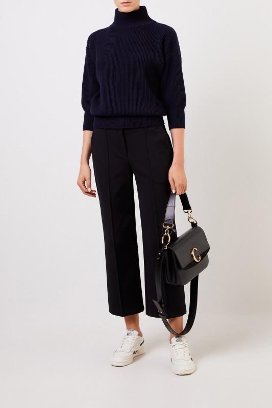 Agnona Cashmere-Pullover Marineblau