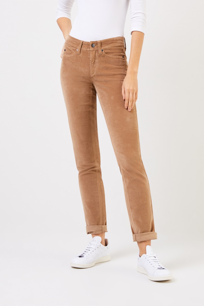 Cambio Feincord-Hose 'Parla' Camel