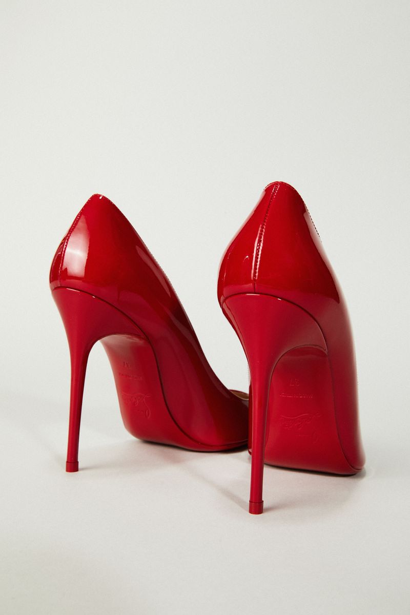 Lackleder-Pump 'Decollete 100' Rot