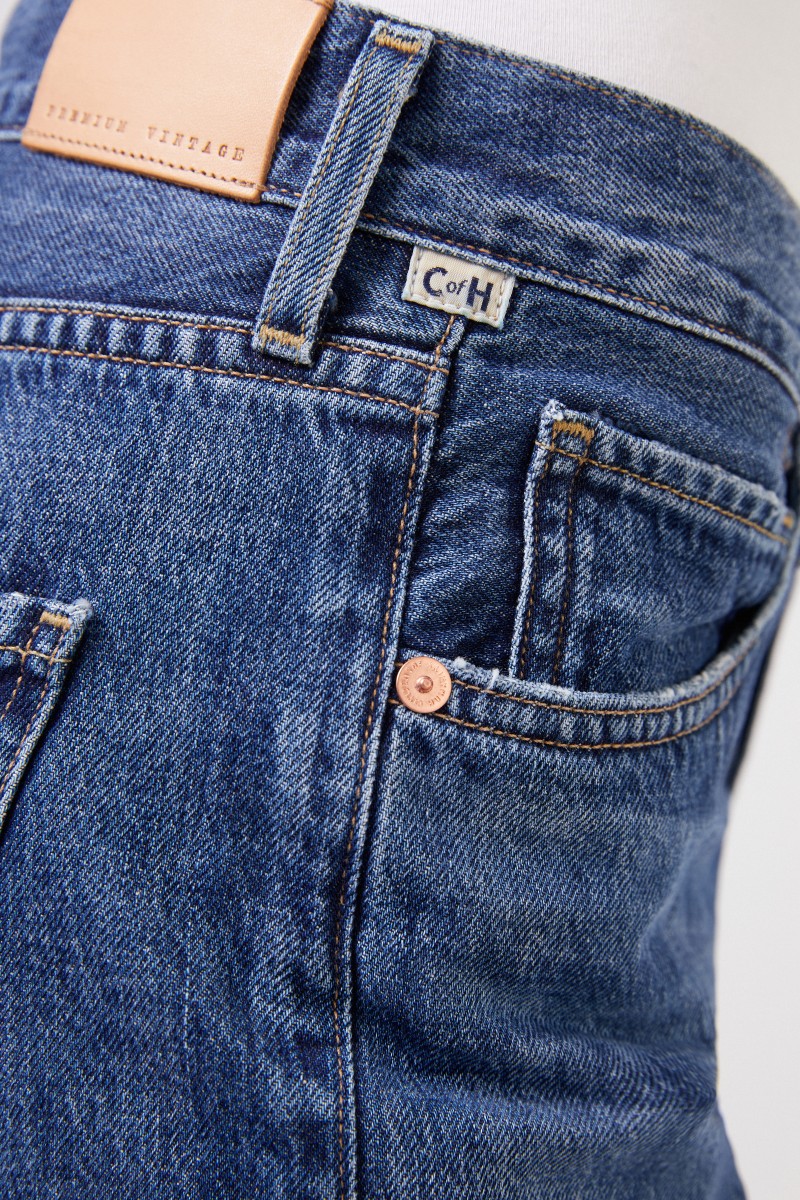 High-Rise Jeans 'Emery' Blau