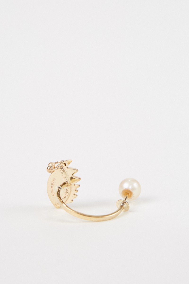 Delfina Delettrez Ohrring 'Eye Piercing' Gold/Grün