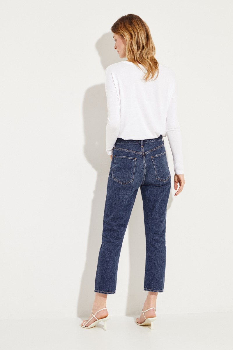 High Rise Jeans 'Riley' Blau