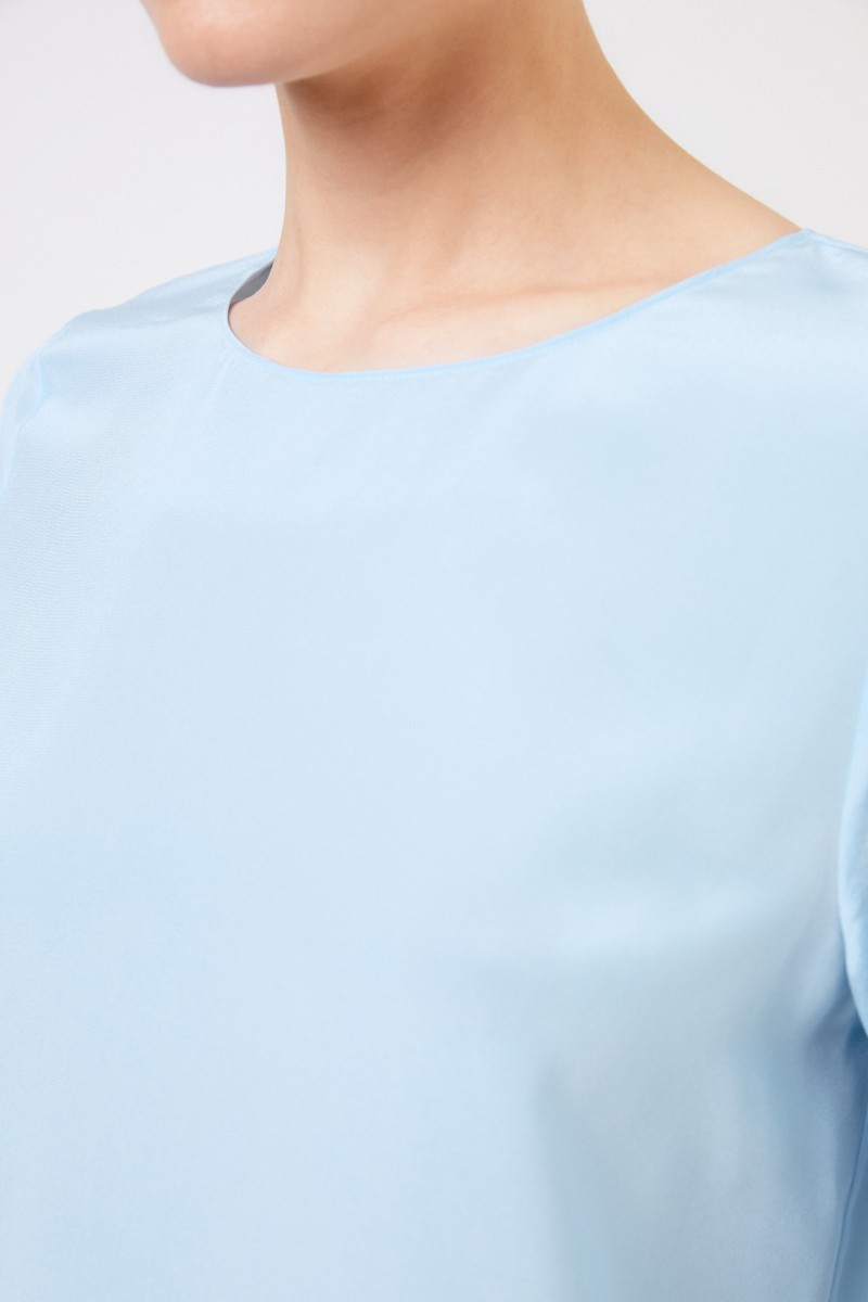 Seidentop 'Marea' Blau