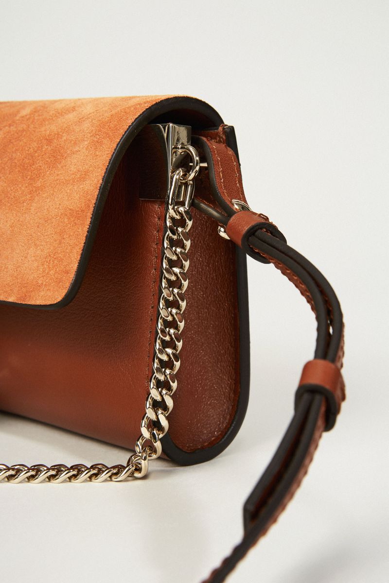 Schultertasche 'Mini Faye on Strap' Tabacco