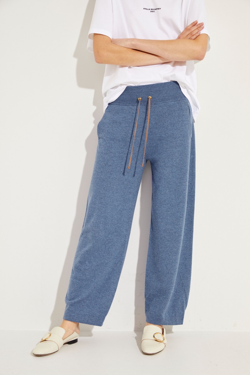 Cashmere-Jogginghose Blau
