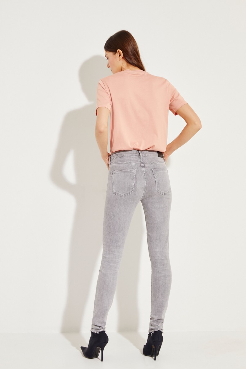 High Rise Skinny-Jeans 'Rocket' Grau