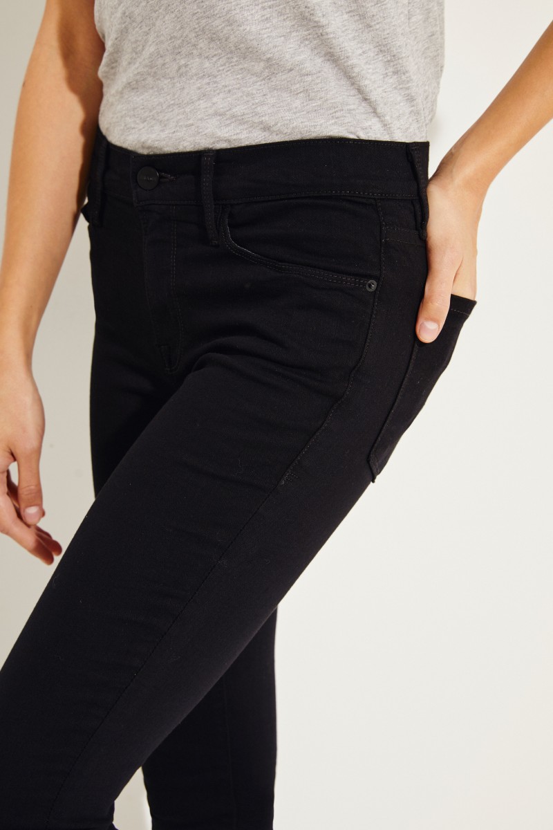 High Rise Skinny Jeans 'Jeanne' Schwarz