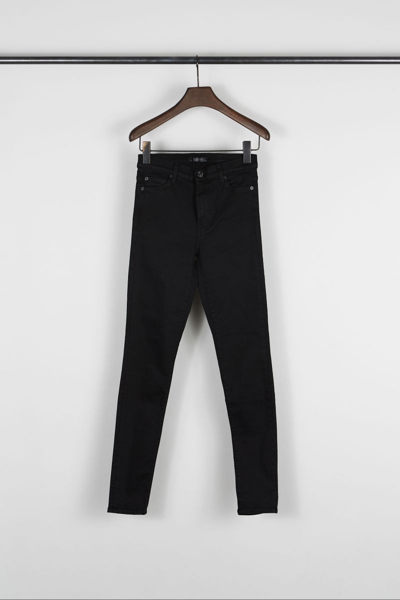 High Waist Jeans Schwarz