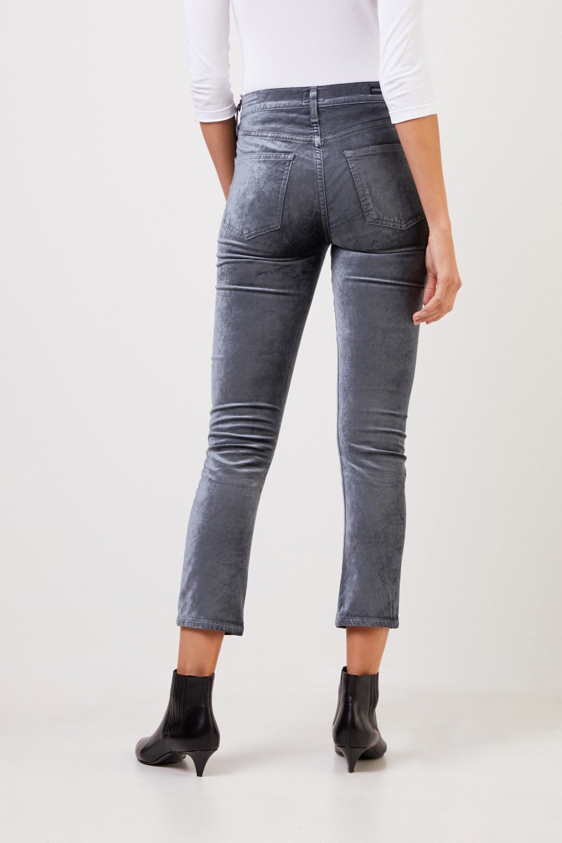 Citizens of Humanity Highrise Samt-Hose 'Harlow' Salbei
