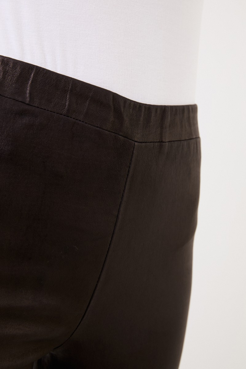 J Brand Lederleggings Schwarz