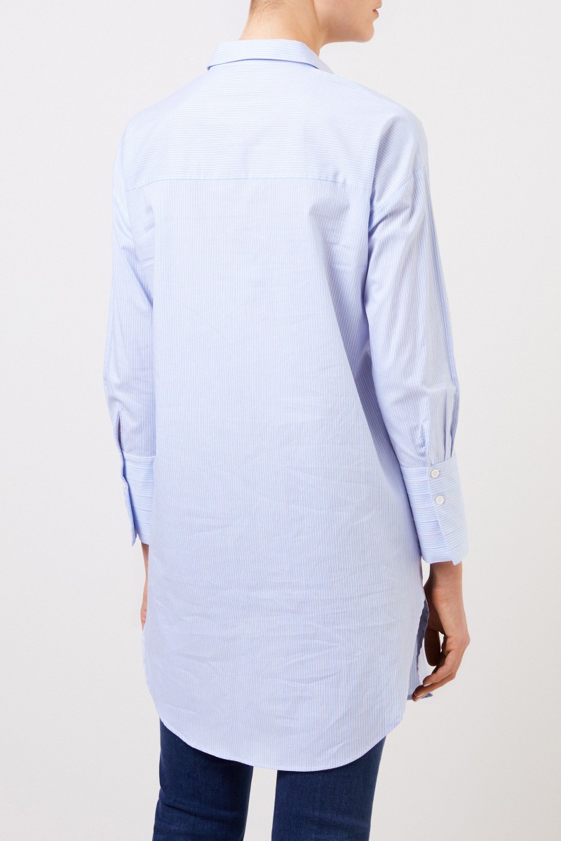 Steffen Schraut Lange Bluse mit Streifenmuster Blau/Multi