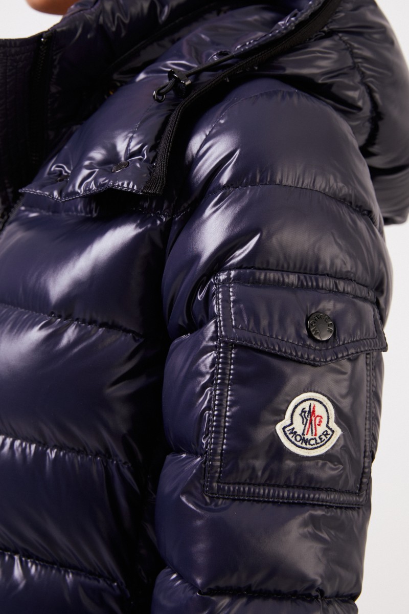 Moncler Langer Daunenmantel 'Moka Giubbotto' Blau