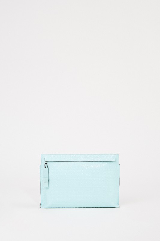Loewe Clutch 'Pouch Repeat'' mit Logo Mint