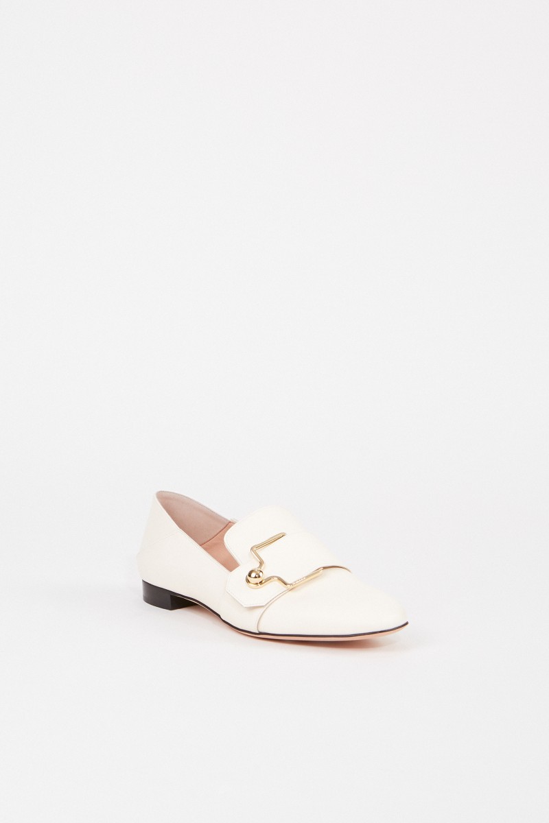 Bally Lederloafer 'Maelle' mit Schnalle Crème