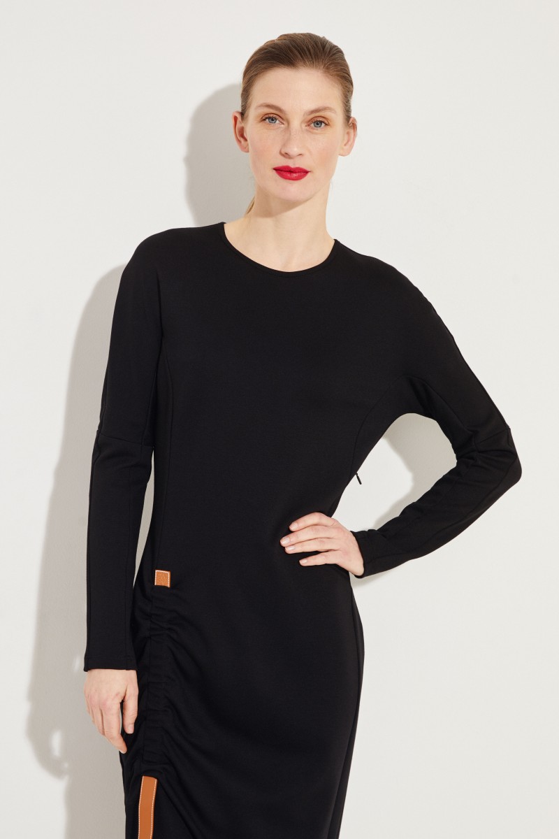 Strick-Kleid Schwarz