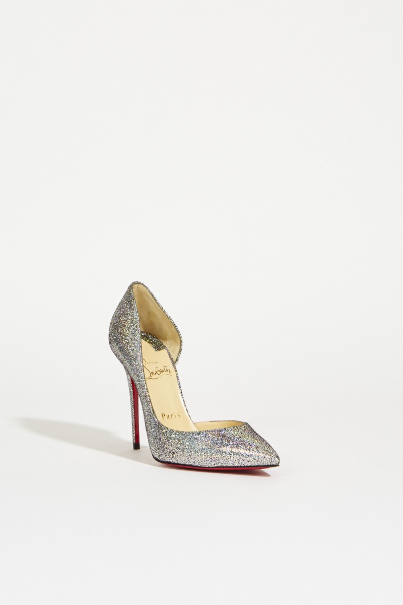 Glitzer-Pump 'Iriza' Silber