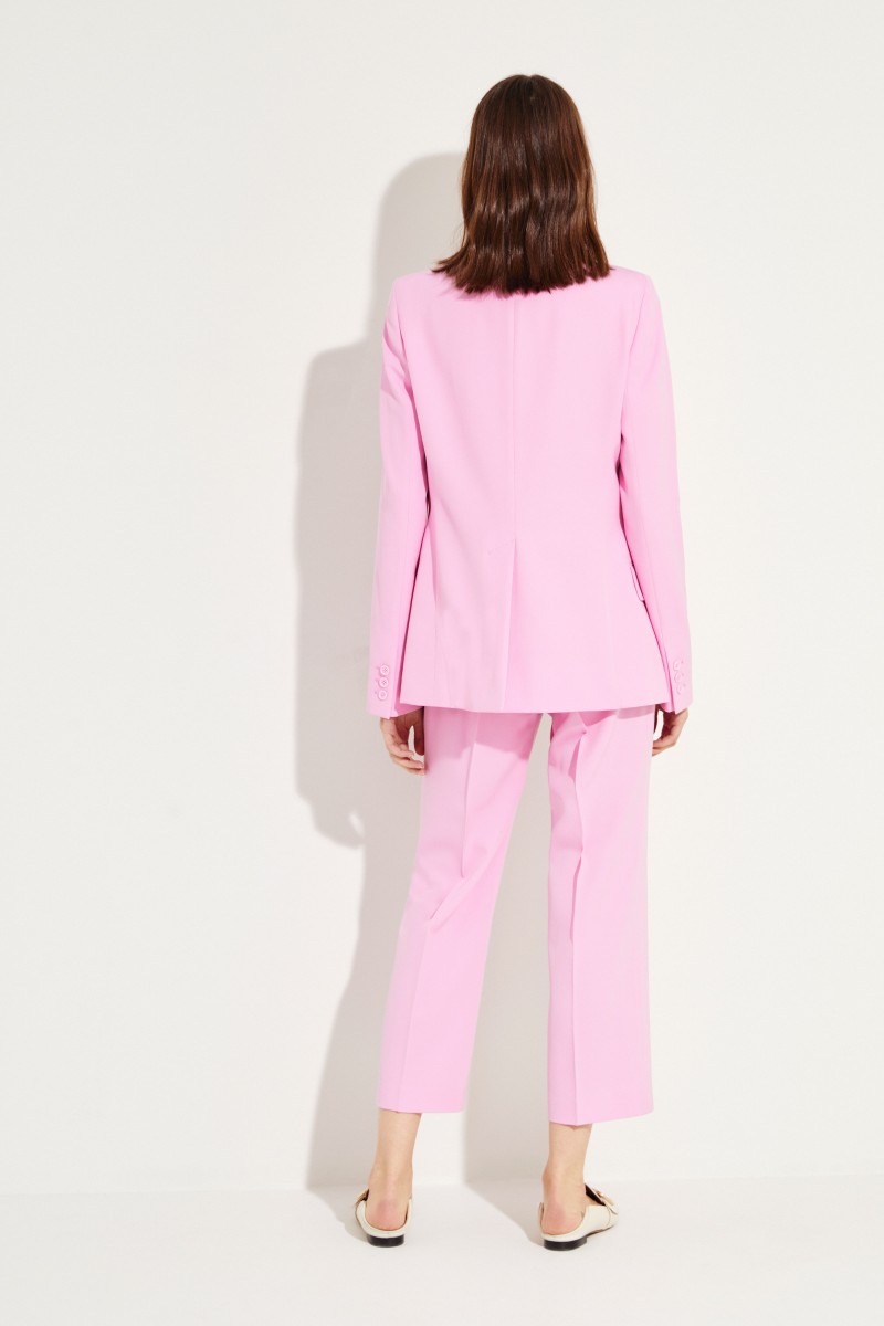 Klassischer Wollblazer Pink