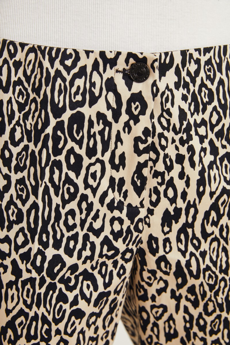 Baumwoll-Hose 'Ros' mit Print Multi