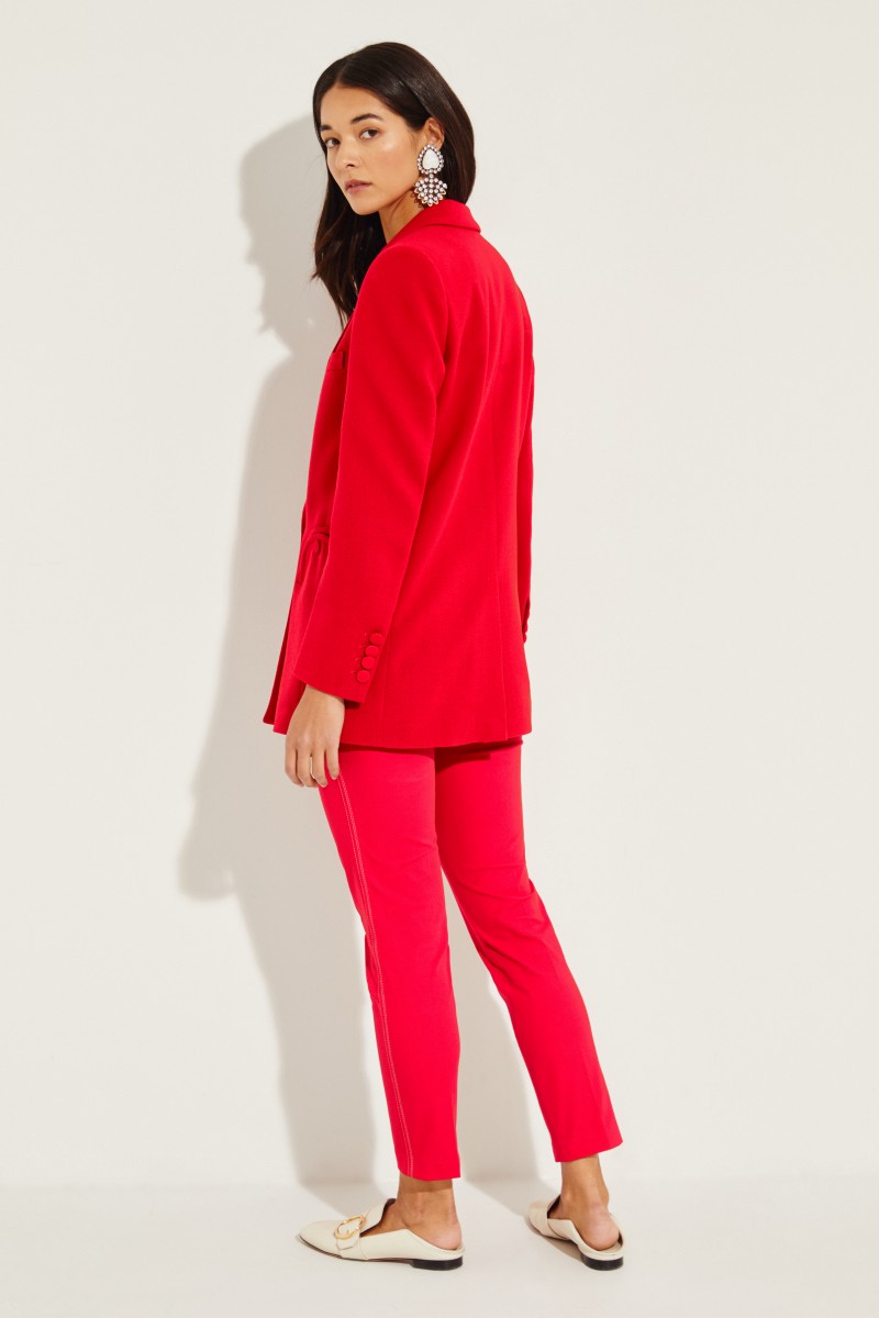 Woll-Blazer 'Cool & Easy Everyday' Rot