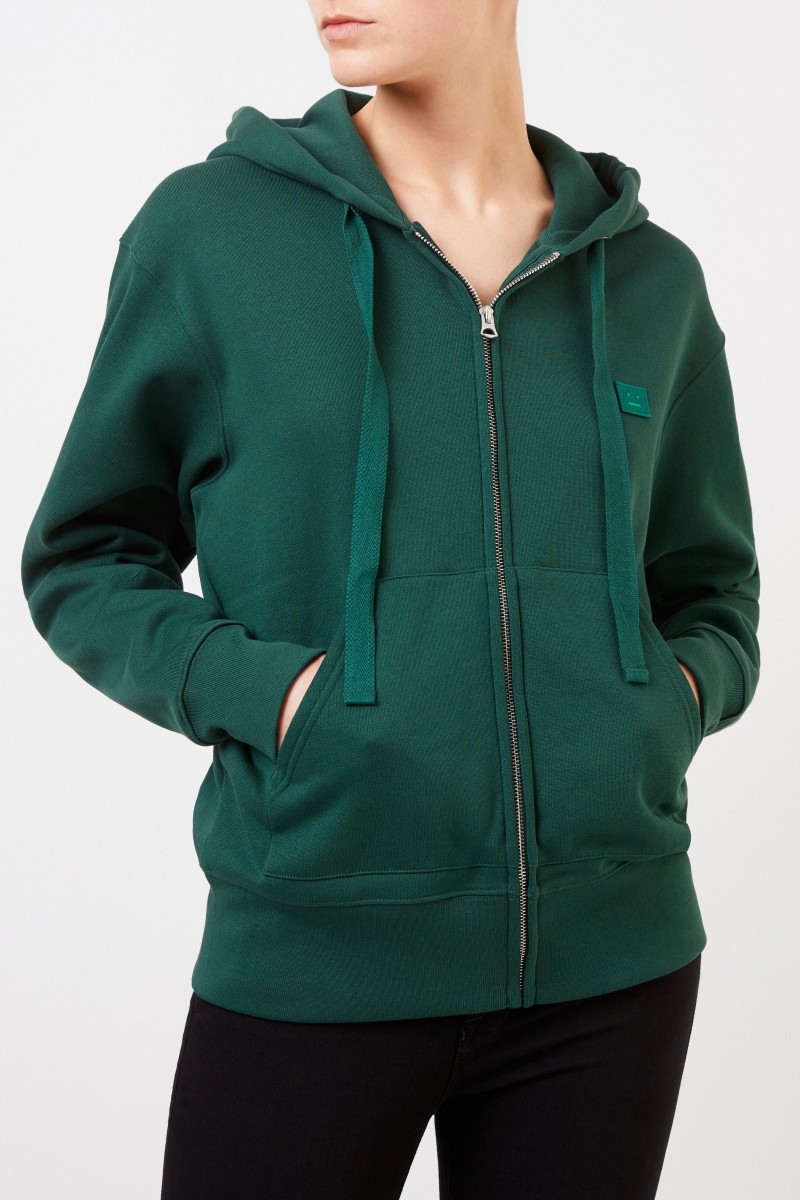 Sweatshirt-Jacke 'Ferris Zip Face' Grün
