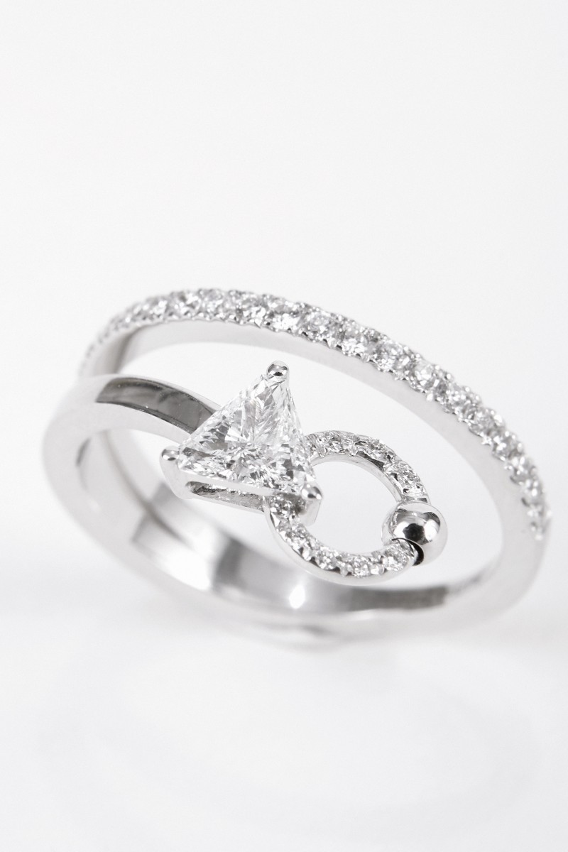 Delfina Delettrez Ring 'Marry Me' mit Diamanten Weißgold