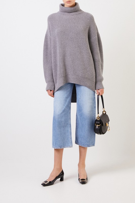 Givenchy Alpaca-Woll-Rollkragenpullover Grau