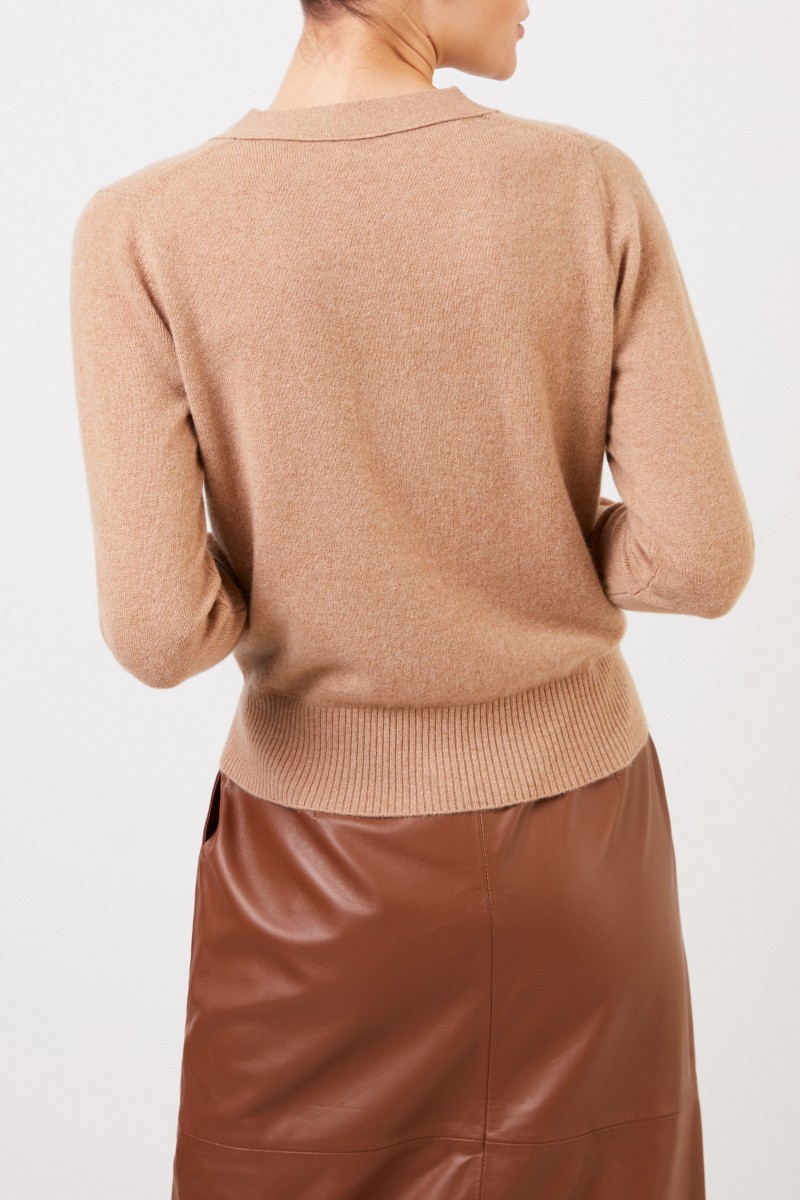 Cashmere Cardigan Camel