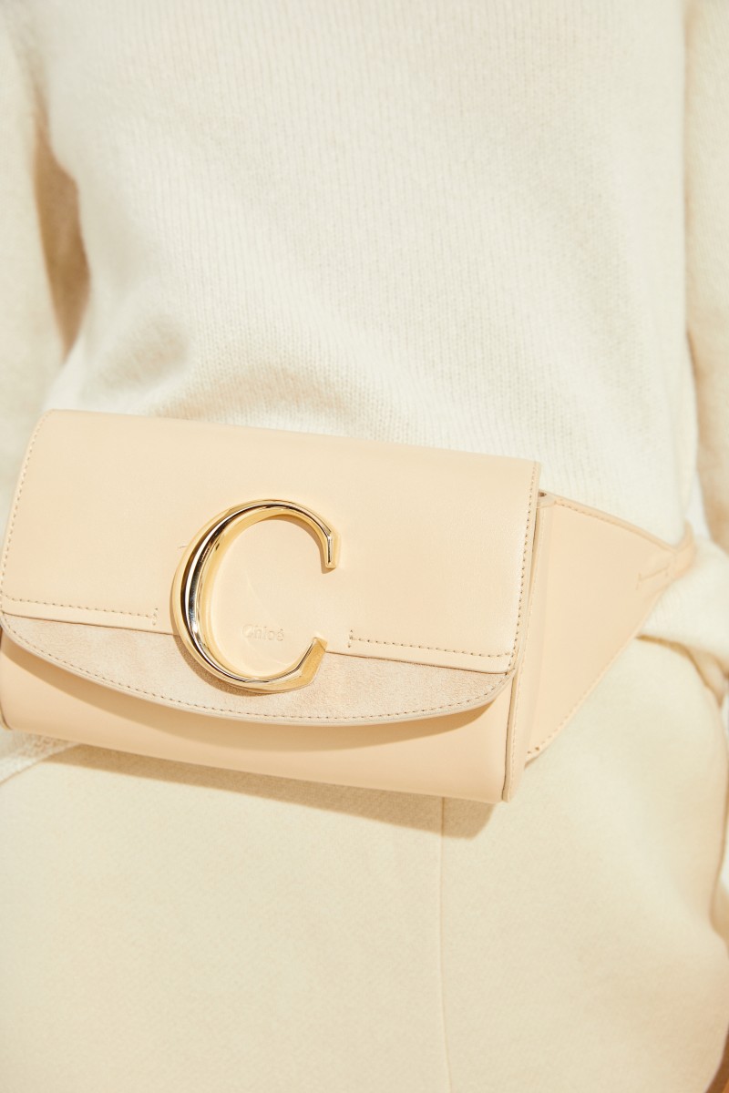 Gürteltasche 'Chloé C' Blondie Beige