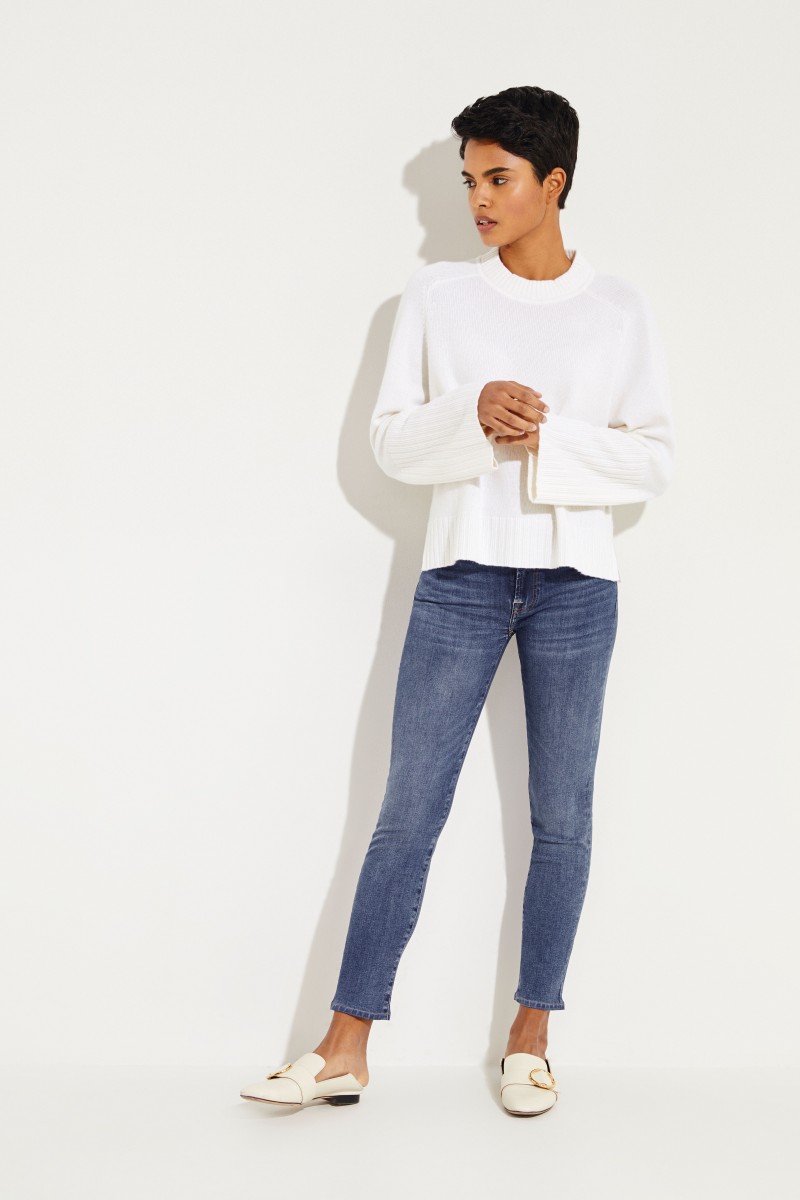 Cashmere-Pullover Weiß