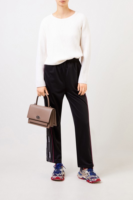 Balenciaga Hose mit Reißverschlüssen Schwarz