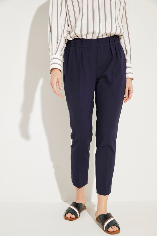 Woll-Hose Blau